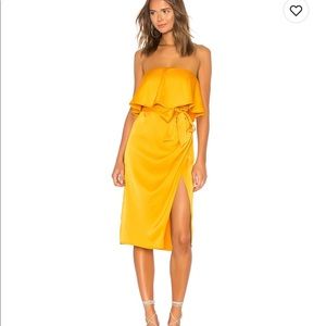 Lovers and friends silk midi dress